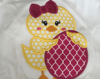 Easter chick with egg capri set