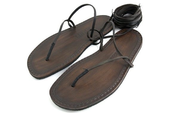 Leather Huarache Sandals