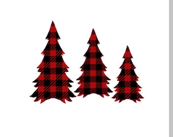 plaid christmas tree etsy sticks christmas tree
