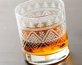 Sweater Rocks Glass - Pine Tree