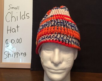 multicolor childs winter hat