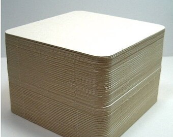 Medium Weight Chipboard 4" x 4" Coasters (50)