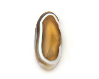 Banded Botswana Agate Designer Cabochon Gemstone 12.1x29.3x4.3 mm 12.6 carats Free Shipping