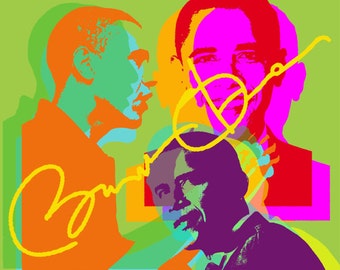 Obama Pop art print - giclee on canvas