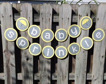 Baby Sprinkle Banner | Baby Shower Banner | Glitter Baby Sprinkle Banner | Glitter Baby Shower Banner