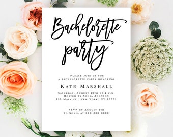 Bachelorette party invitation template Bachelorette party invite download Bachelorette printable DIY bachelorette party Bachelorette pdf