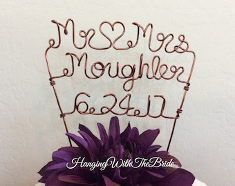 Custom Cake Topper - Wedding Cake Topper, Personalized Cake Topper, Unique Wedding Gift