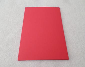 8 Mini sheets of cardstock, red