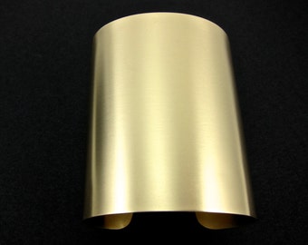 extra wide gold cuff bracelet, modern statement piece