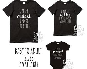 sibling shirt sets for 3