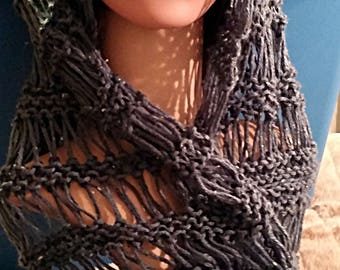 Blue Denim Colored Eternity Scarf