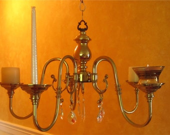 CANDLE CHANDELIER HOLDER/ /Indoor/Outdoor//Beach/Cottage Chic/Wedding Decor, Use Tapered, Votive, or Pillar Holders