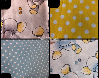 Custom Quilted placemats to us for making your own Boxy Zipper Bags
