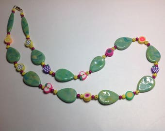 GREEN FRUIT NECKLACE