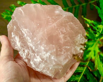 Huge Natural Rose Quartz Chunk