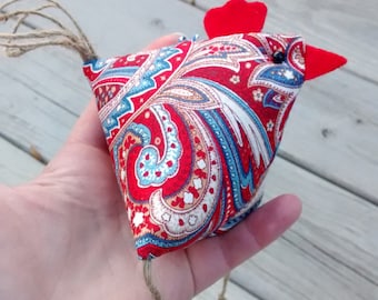 Rooster Ornament/ Easter Ornament/ Christmas Ornament/ Spring Decor/ Easter Decoration/ Handmade