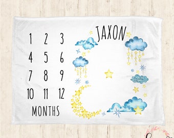 milestone blanket baby monthly