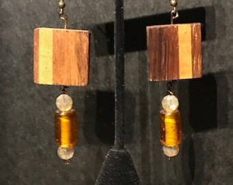 Vintage Repurposed Button Earrings