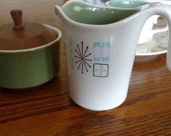 Vintage Creamer Taylorstone Cathay Taylor-Smith and Taylor Mid-Century Atomic Modern Tableware 1960's