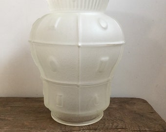 Art Deco Frosted Glass Light Cover