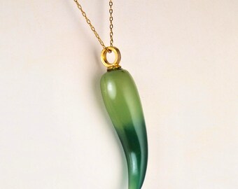 Vintage Italian Horn Evil Eye Amulet Corno Cornicello
