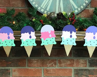 Ice Cream Banner,Ice Cream Cone banner, Ice Cream cone Photo Prop