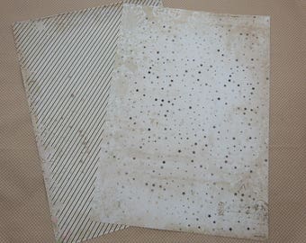 A4 sheet of paper for scrapbooking and card making, Christmas