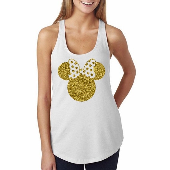 Glitter Disney Minnie Mouse Shirt // Minnie Ears Shirt
