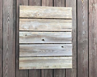 LOT of 5 - 24" x 5-1/4" Weathered Wood Boards, Reclaimed Fence Wood Planks, Wide Weathered Wood, Rustic Wood Signs