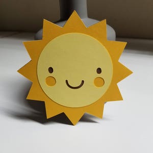 Happy Sunshine Sun Cutout