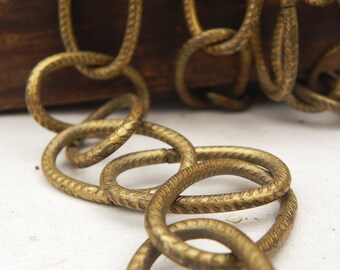 Vintage Metal Chain Chandelier Pendant LAMP PARTS 64"L Repurpose Assemblage Steampunk Craft Supply