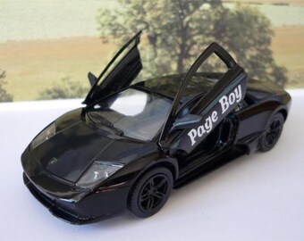 Wedding Day Personalised Name Page Boy Usher Best Man Ring Bearer Name Gift Boys Toy Lamborghini Wedding Car Model Boxed Present