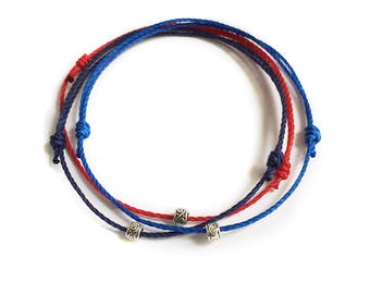Mens Wax Cord Bracelet Set Adjustable Cord Bracelet Simple Jewelry Mens Jewelry Everyday Bracelet Slim Bracelet Skinny Waterproof Bracelet