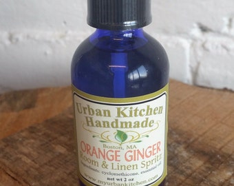 Orange Ginger Room & Linen Spritz, Room Spray, Linen Spray, Essential oil,