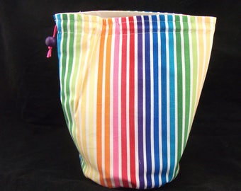 R/M/S/W Rainbow Stripe project bag