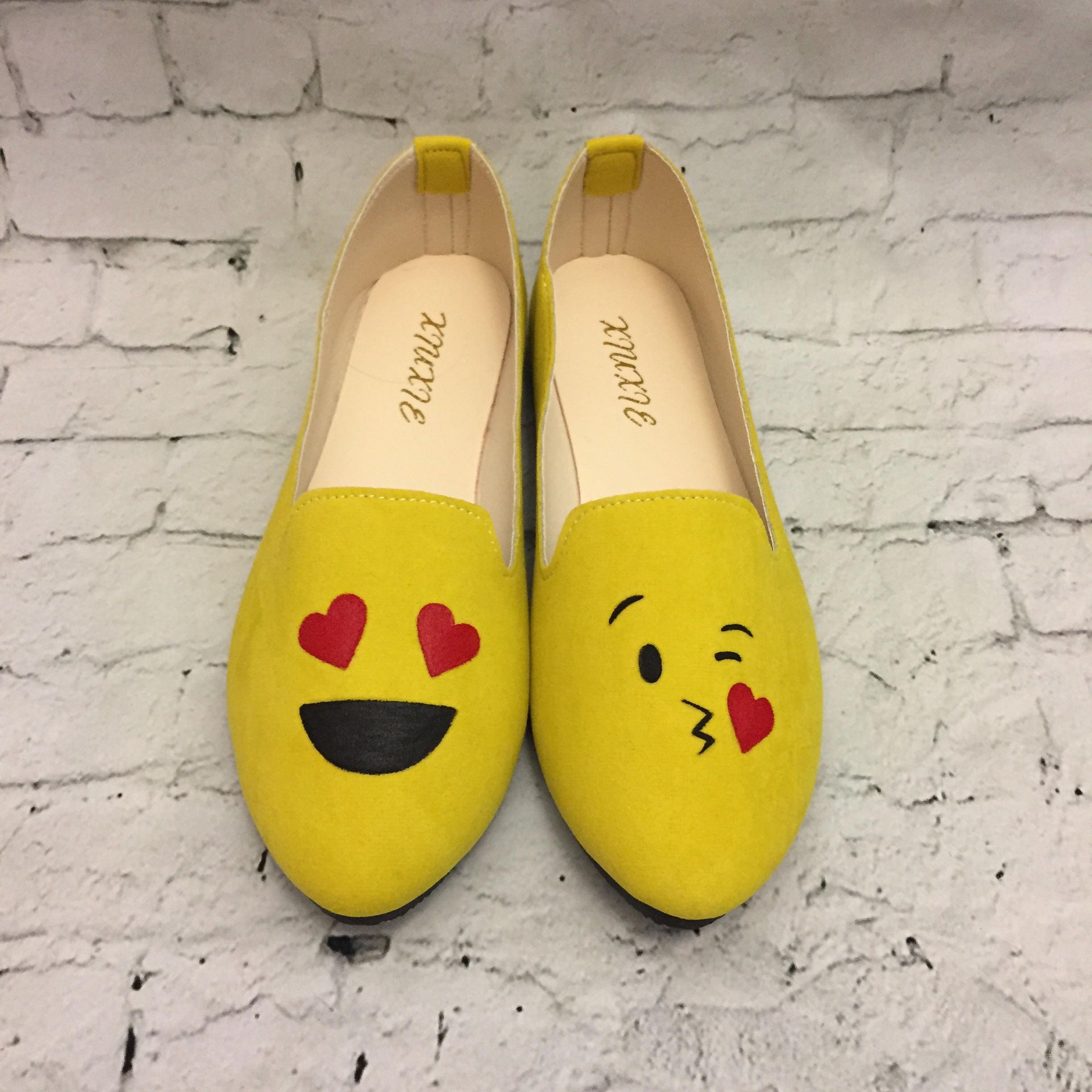 Emoji Shoes. Custom painted shoes. Hand painted Emoji shoes.