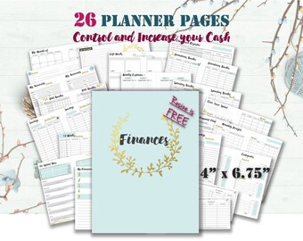 budget printable a5 planner inserts agenda pm refills binder budget organizer book