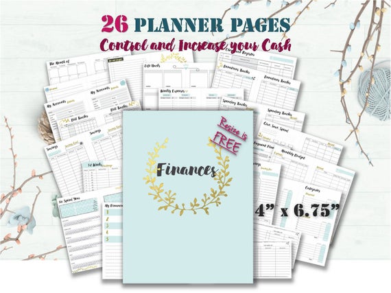 recollections planner inserts personal digital bill organizer book budget organizer book