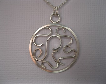 Flourish Scroll Long Necklace