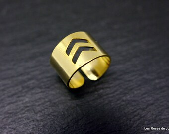 Inca ring size adjustable gold