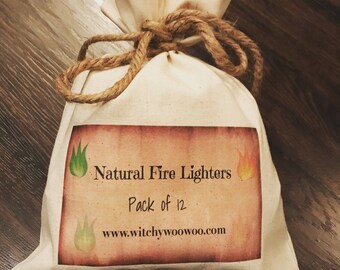 Natural handmade firelighters