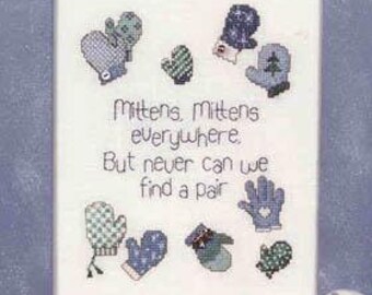 SALE Sue Hillis Mittens Mittens Cross Stitch Pattern