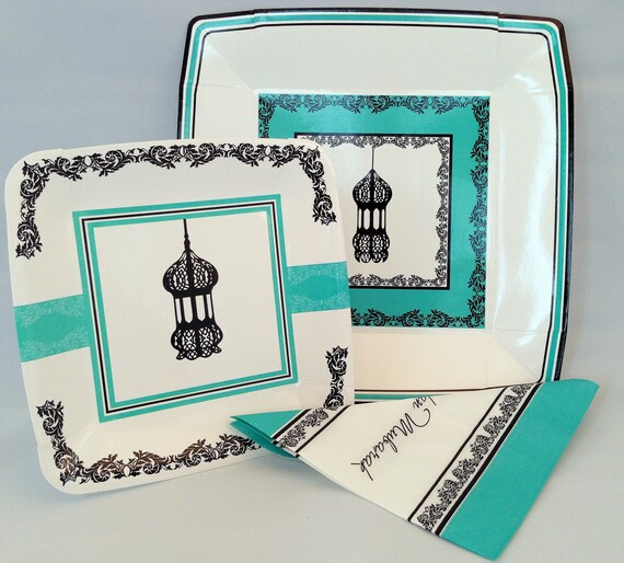 Ramadan Dinner Plates Dessert Plates & Napkins For A Matching