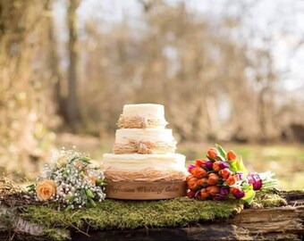 Personalised rustic wedding cake stand made to order, ristic wedding cake stand, barn wedding