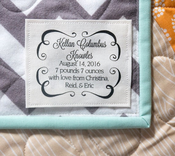 baby quilt label baby blanket label handmade labels crochet