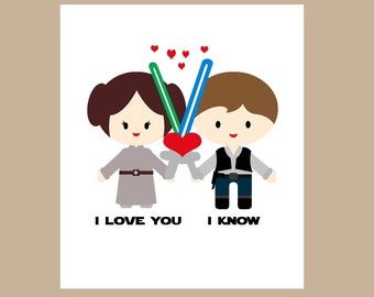 Star Wars Wedding Card Star Wars Valentine Card Geek