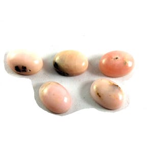 Pink opal cabochons oval shape gemstone 10x14mm