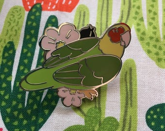 Carolina Parakeet Enamel Pin