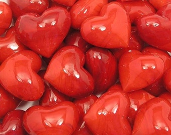 Red Glass Hearts