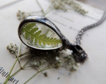 Jewelry, Terrarium Jewelry, fern necklace, Dandelion Seeds, Fairytale Gifts, Terrarium Jewelry, Natural Jewelry, fairy garden